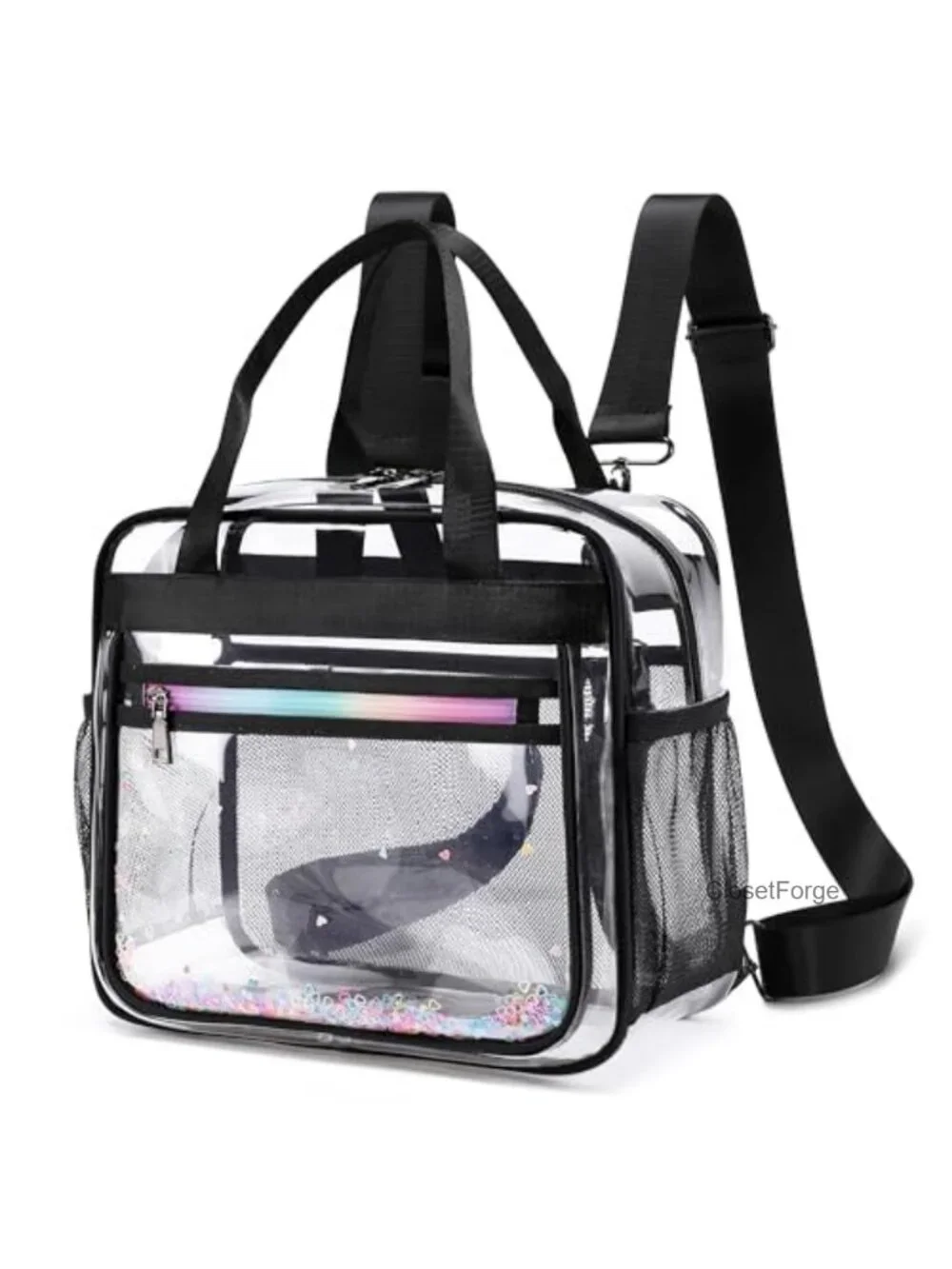 Clear Beach Bag Travel Tote Transparent Backpack Stadium Approved Women